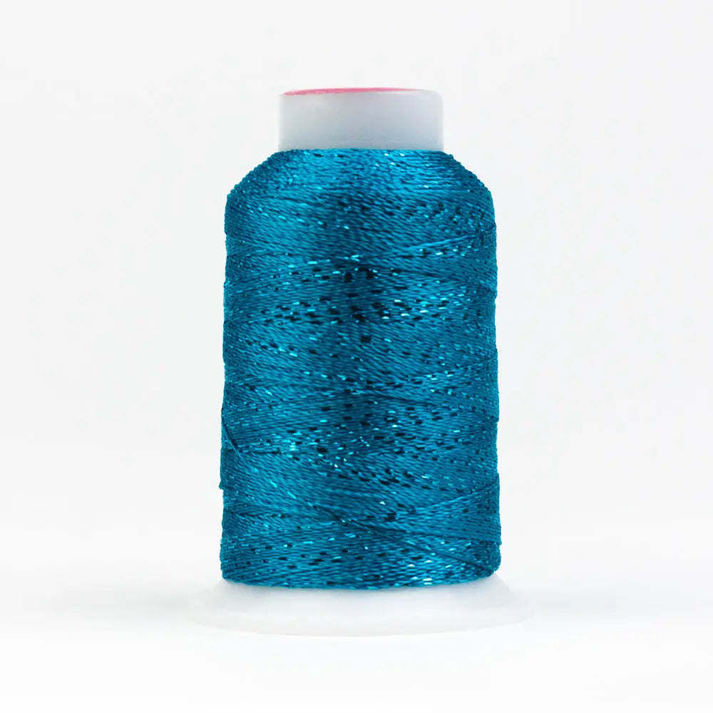 GM3132 - GlaMore™ 12wt Rayon and Metallic Blue Danube Thread WonderFil USA