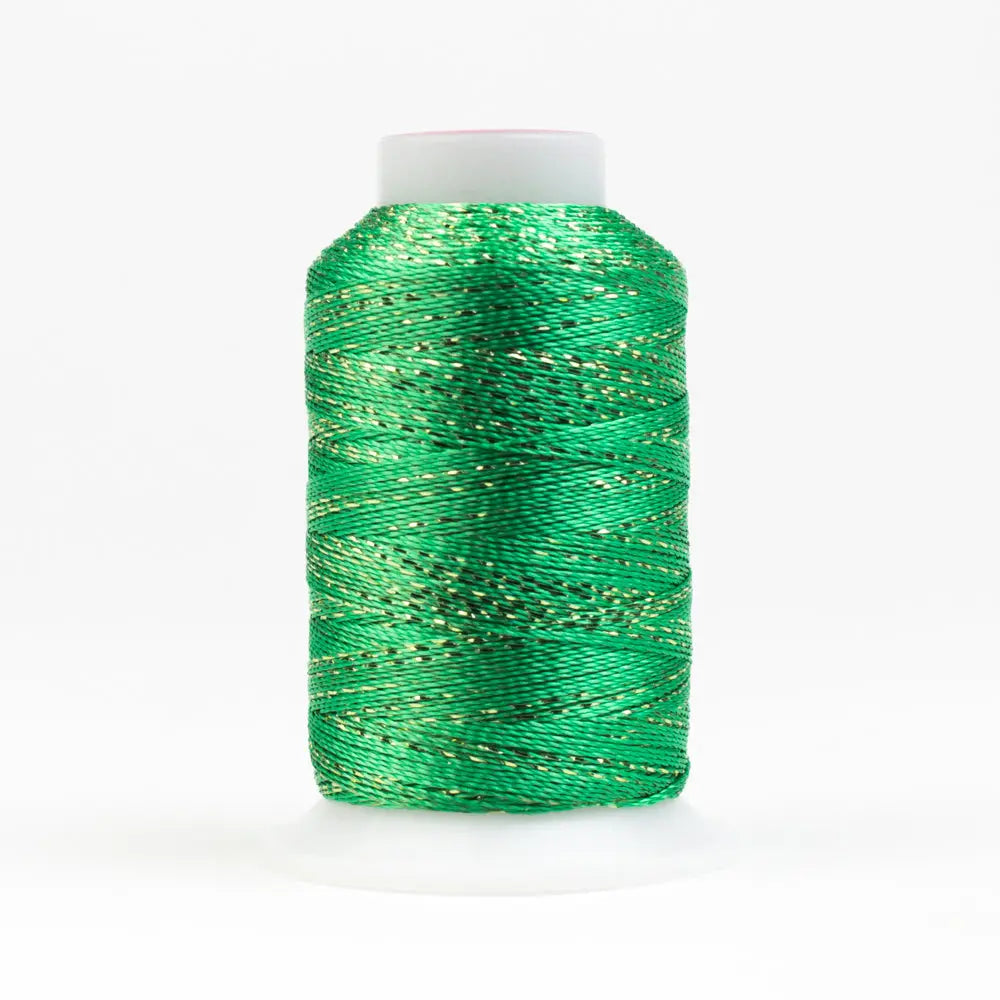 GM68 - GlaMore™ 12wt Rayon and Metallic Foam Green Thread WonderFil USA