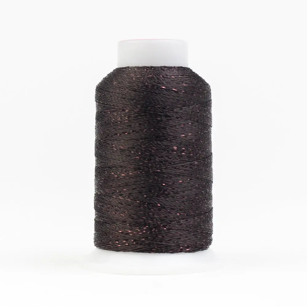 GM7125 - GlaMore™ 12wt Rayon and Metallic Licorice Thread WonderFil USA