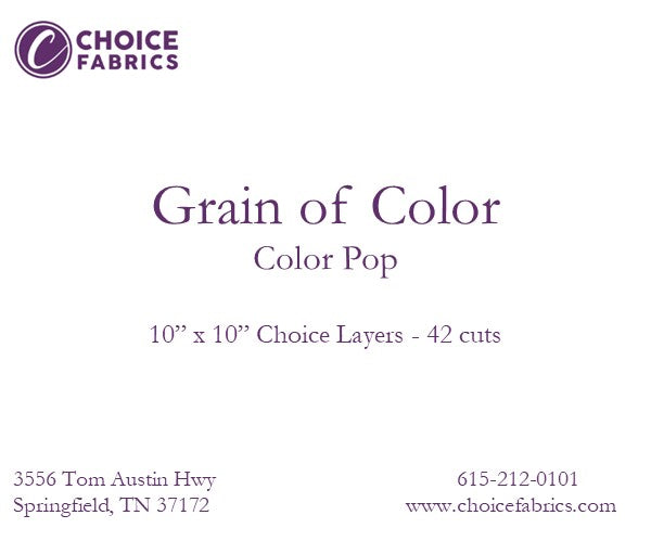Grain of Color - 10x10 Layers [42 cuts] (Color Pop)