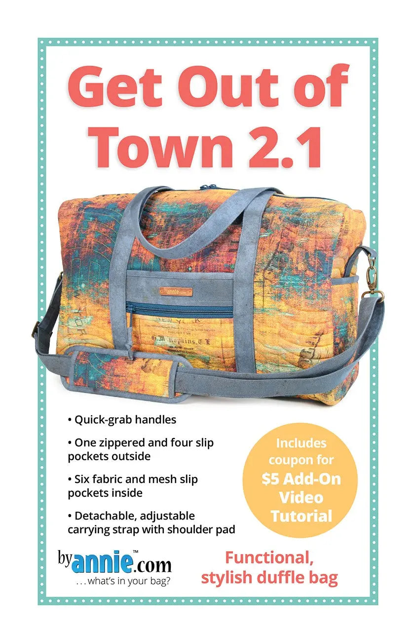 Get Out of Town Duffle 2.1 - Linda's Electric Quilters