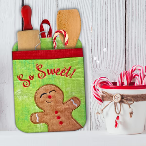 Gingerbread Pot Holders In the Hoop Machine Embroidery Designs