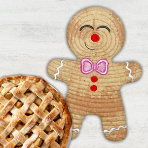 Gingerbread Trivets In the Hoop Machine Embroidery Designs Pickle Pie Designs