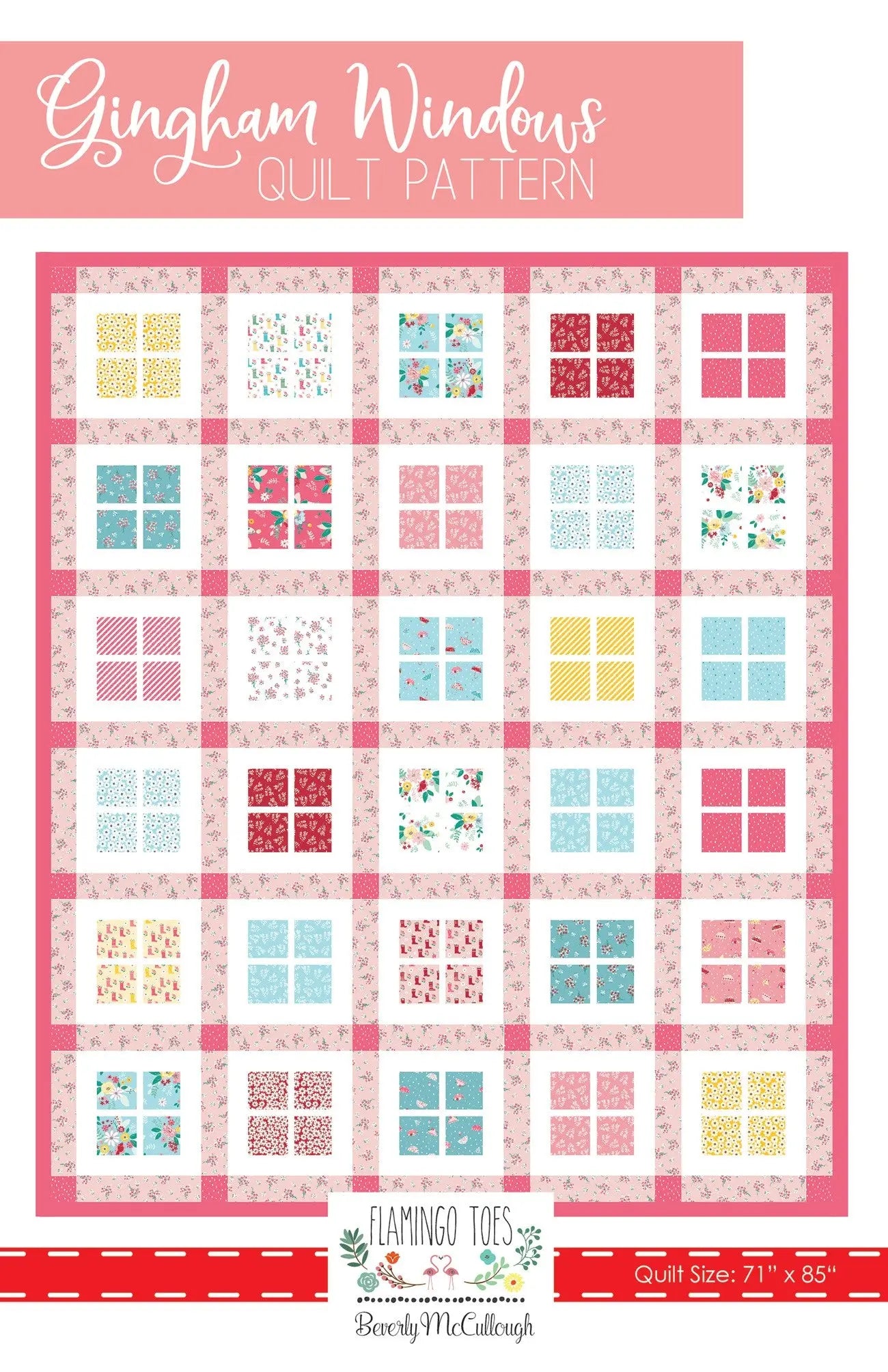 Gingham Windows Quilt Pattern - Linda's Electric Quilters
