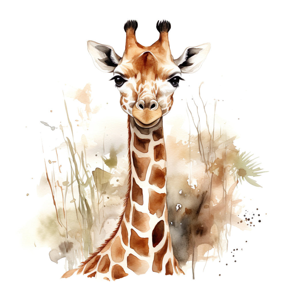 Giraffe Scenes Fabric Panel 8 QuiltingFabricPanels