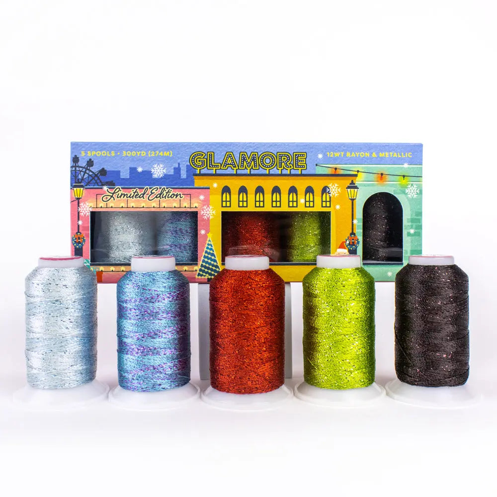 GlaMore™? 12wt Rayon & Metallic Holiday Pack WonderFil USA