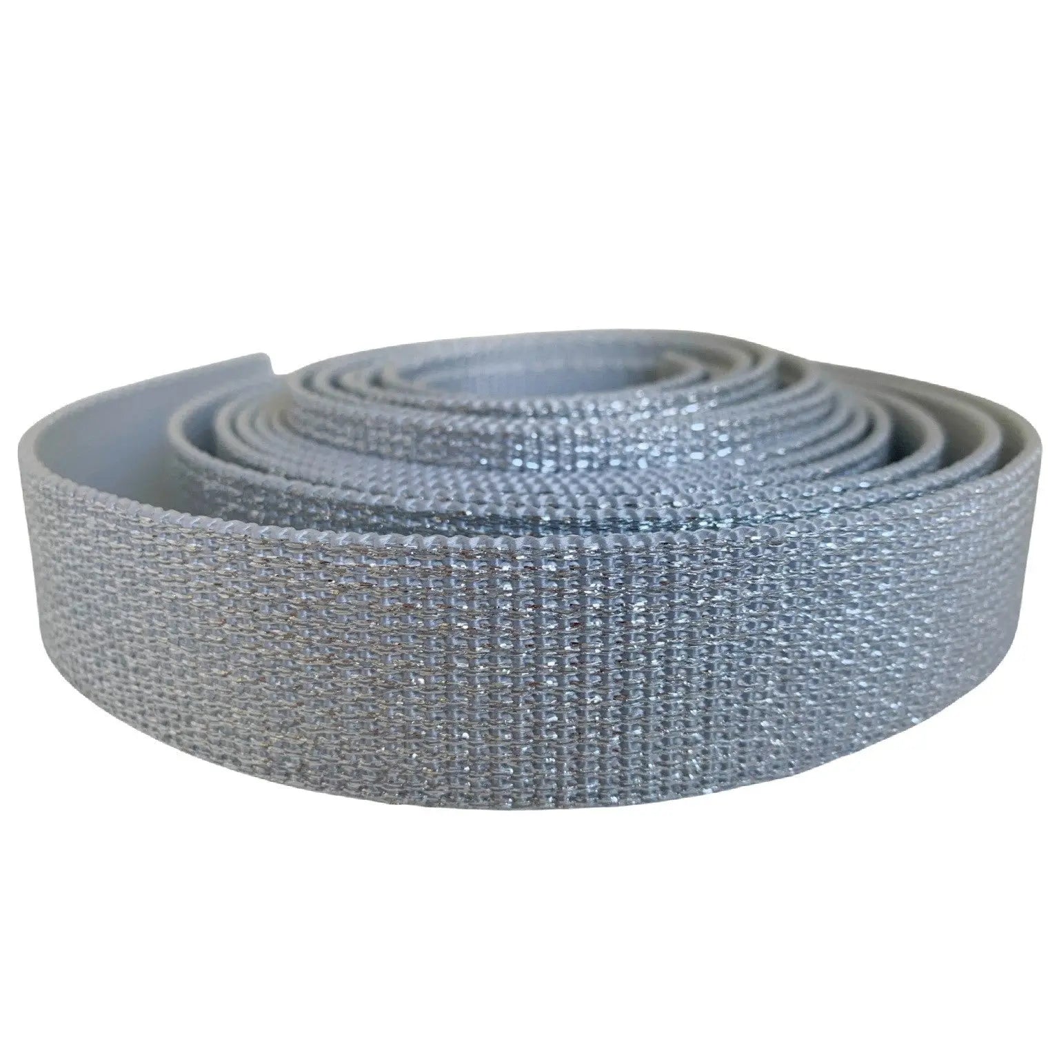 Glitter Webbing Silver - Linda's Electric Quilters