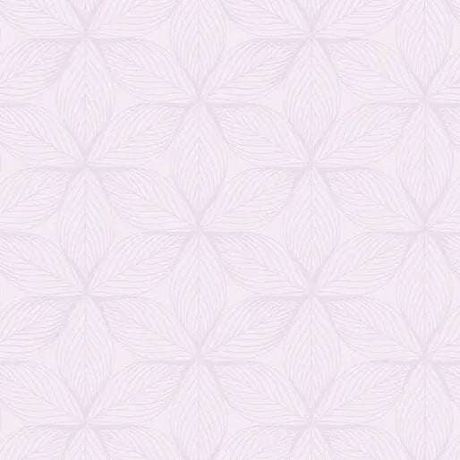 Go with the Flow Star Leaves Light Purple Cotton 44"/45" Fabric Per Yard Benartex Inc