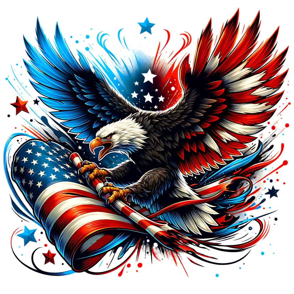 God Bless America Fabric Panel 9