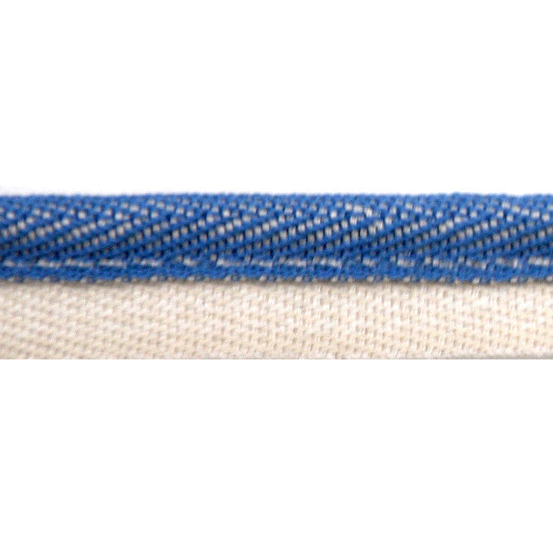 Godiva Collection - 1/4" Width PIPING CORD with LIP (50 Yard Roll) - BC-10098-05/24 Navy Blue and Ivory