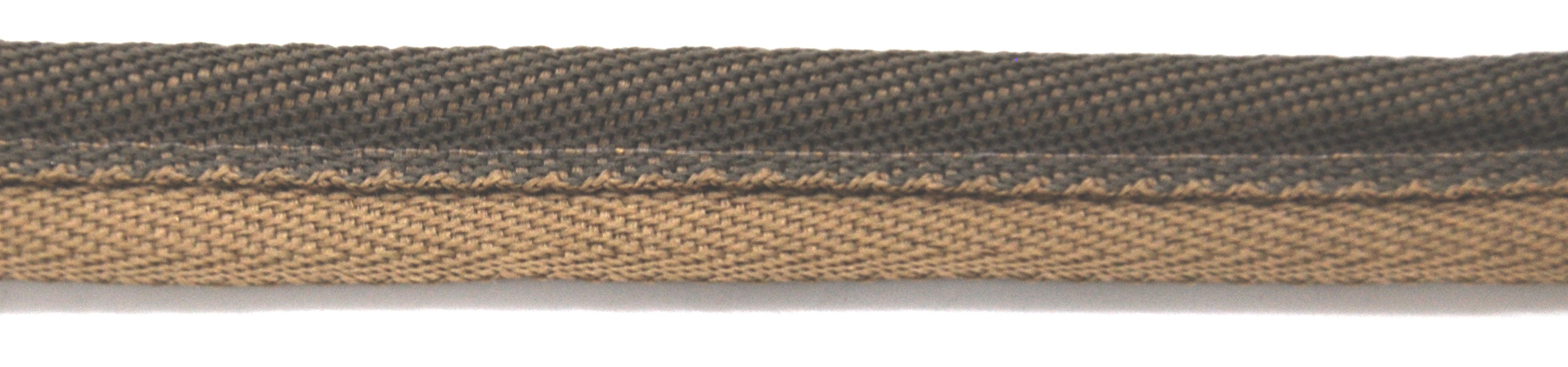 Godiva Collection - 1/4" Width PIPING CORD with LIP (50 Yard Roll) - BC-10098-28/66 Beige and Chocolate