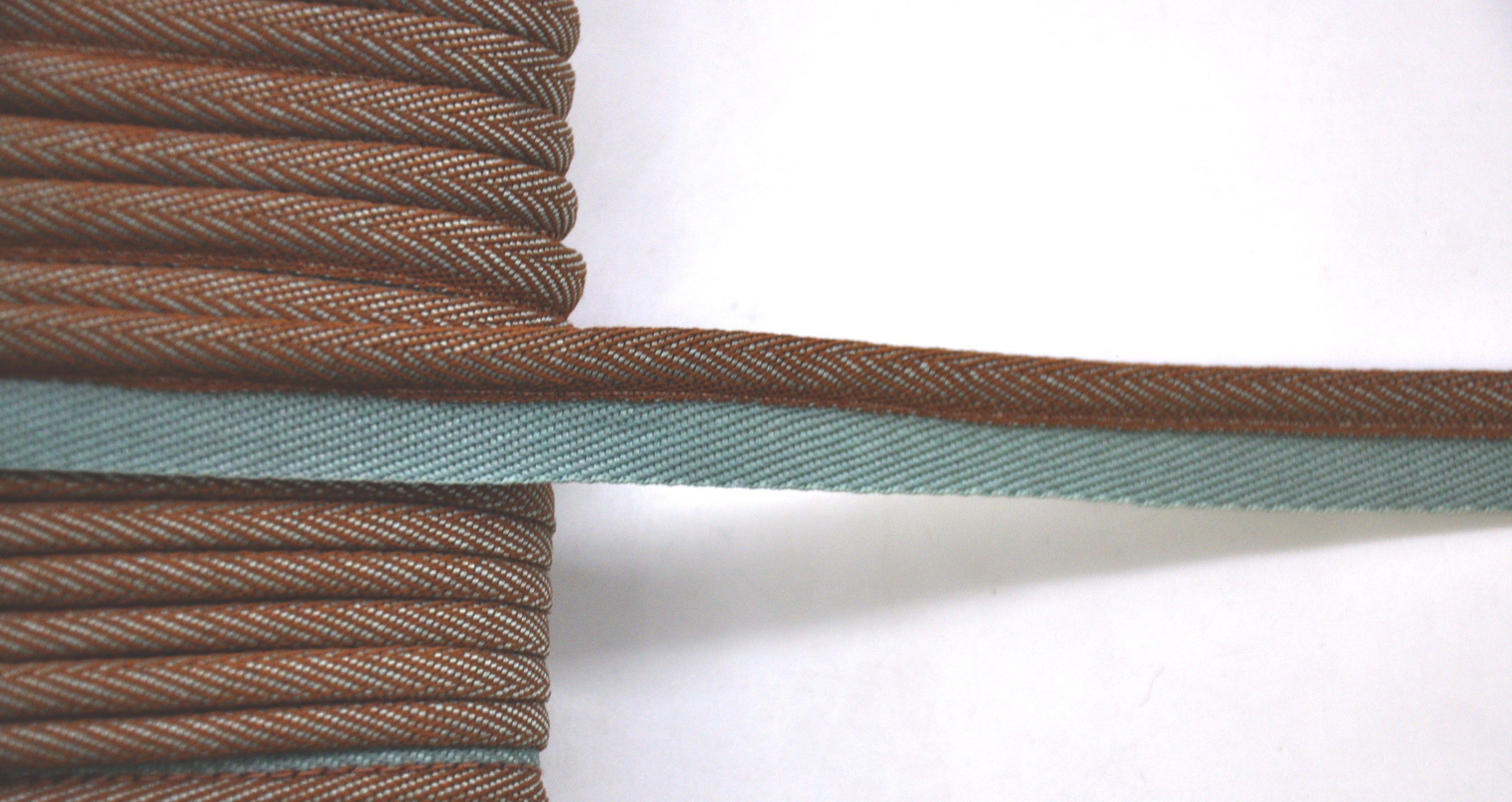 Godiva Collection - 1/4" Width PIPING CORD with LIP (50 Yard Roll) - BC-10098-33/28 Turquoise and Beige
