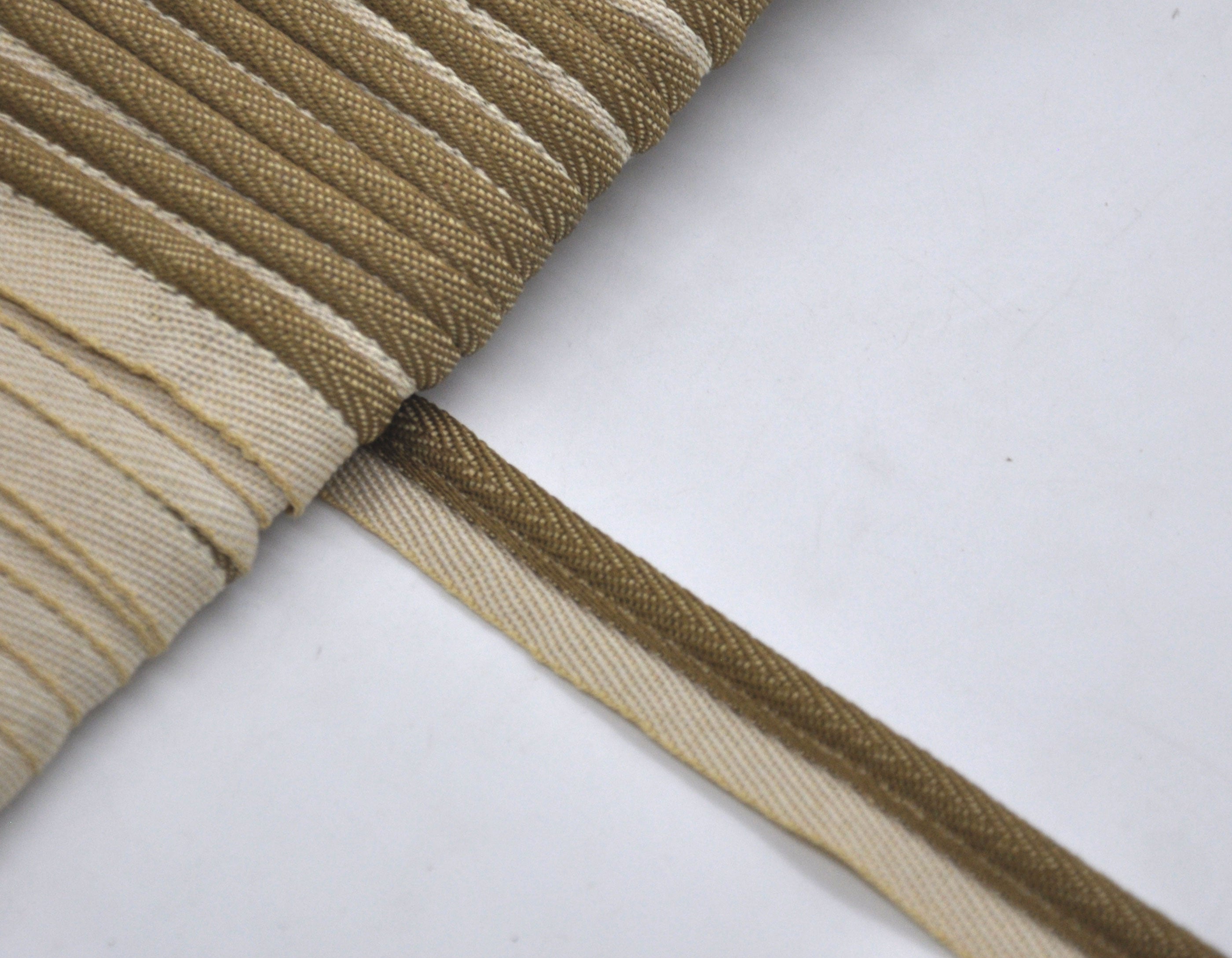 Godiva Collection - 1/4" Width PIPING CORD with LIP (50 Yard Roll) - BC-10098-82/28 Taupe and Beige