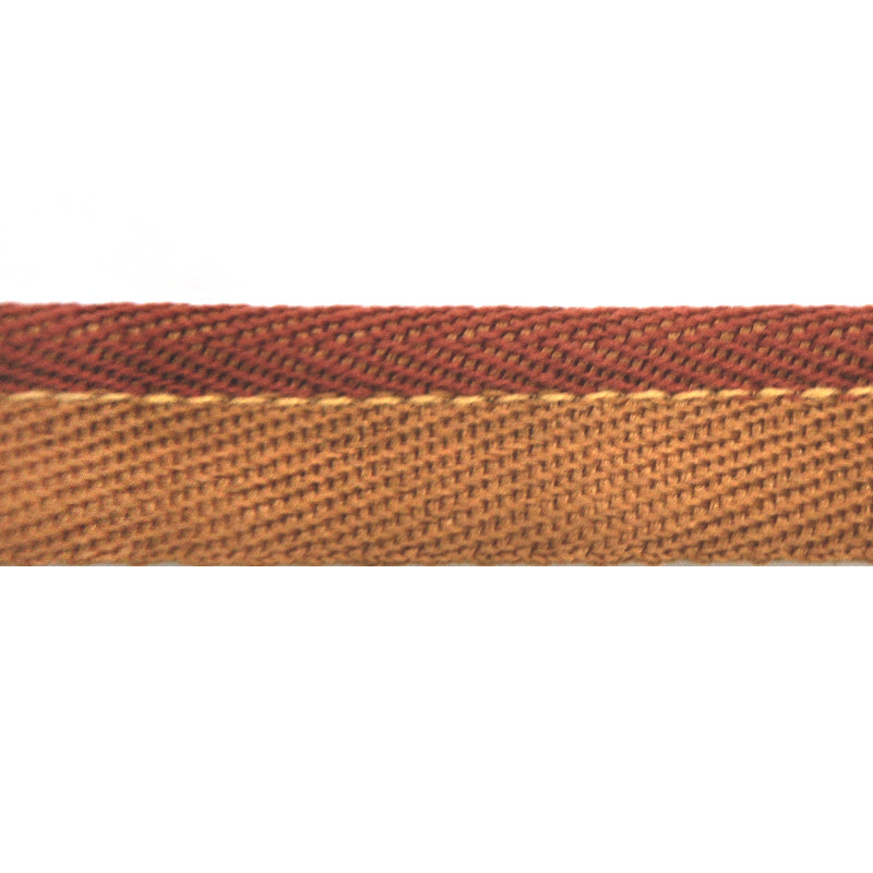 Godiva Collection - 1/4" Width PIPING CORD with LIP (50 Yard Roll) - BC-10098-88/61 Dark Brick and Mocha