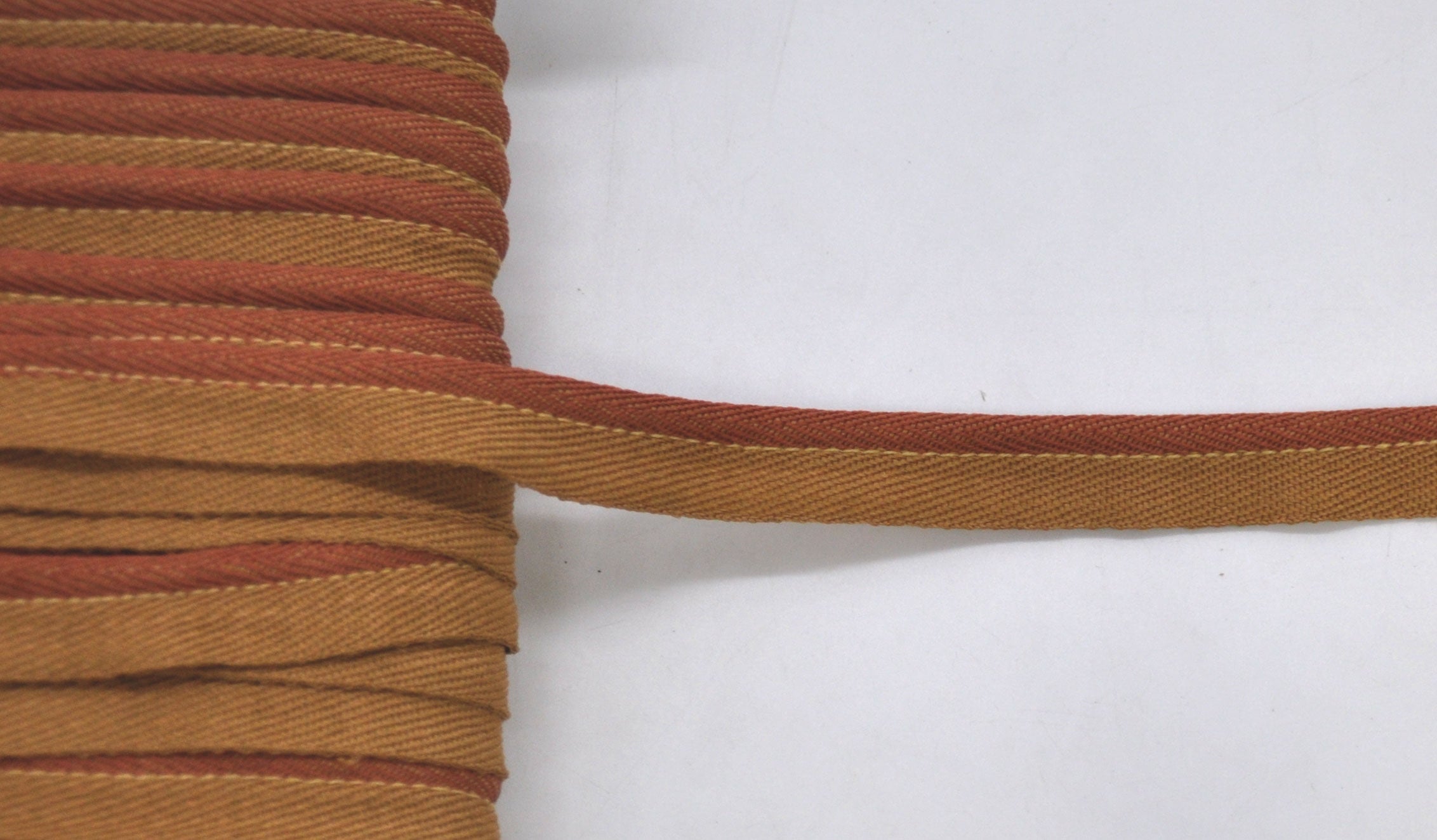 Godiva Collection - 1/4" Width PIPING CORD with LIP (50 Yard Roll) - BC-10098-88/61 Dark Brick and Mocha