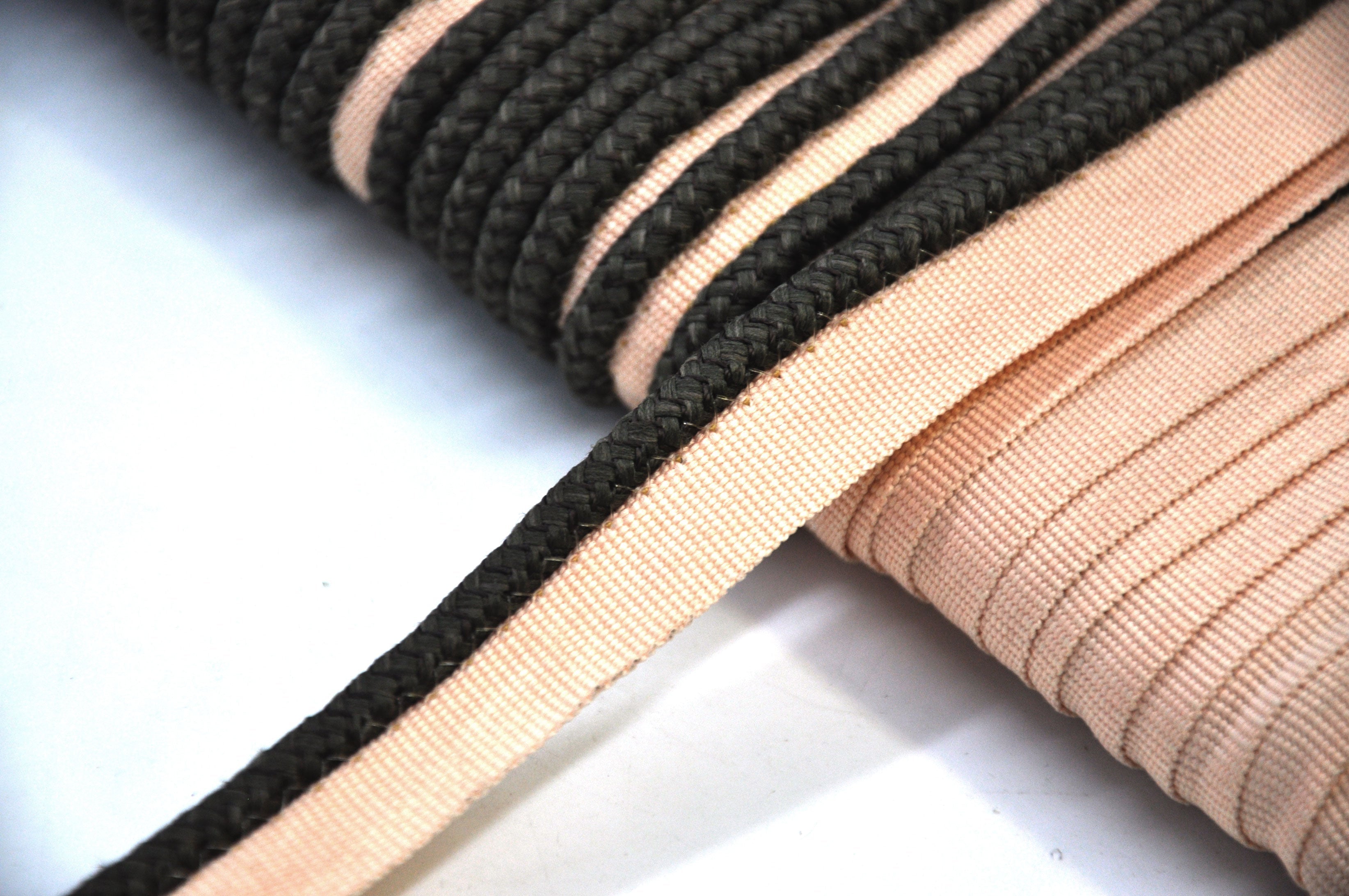 Godiva Collection - 1/4" Width PIPING CORD with LIP (50 Yard Roll) - BC-10099-28/66 Beige and Chocolate