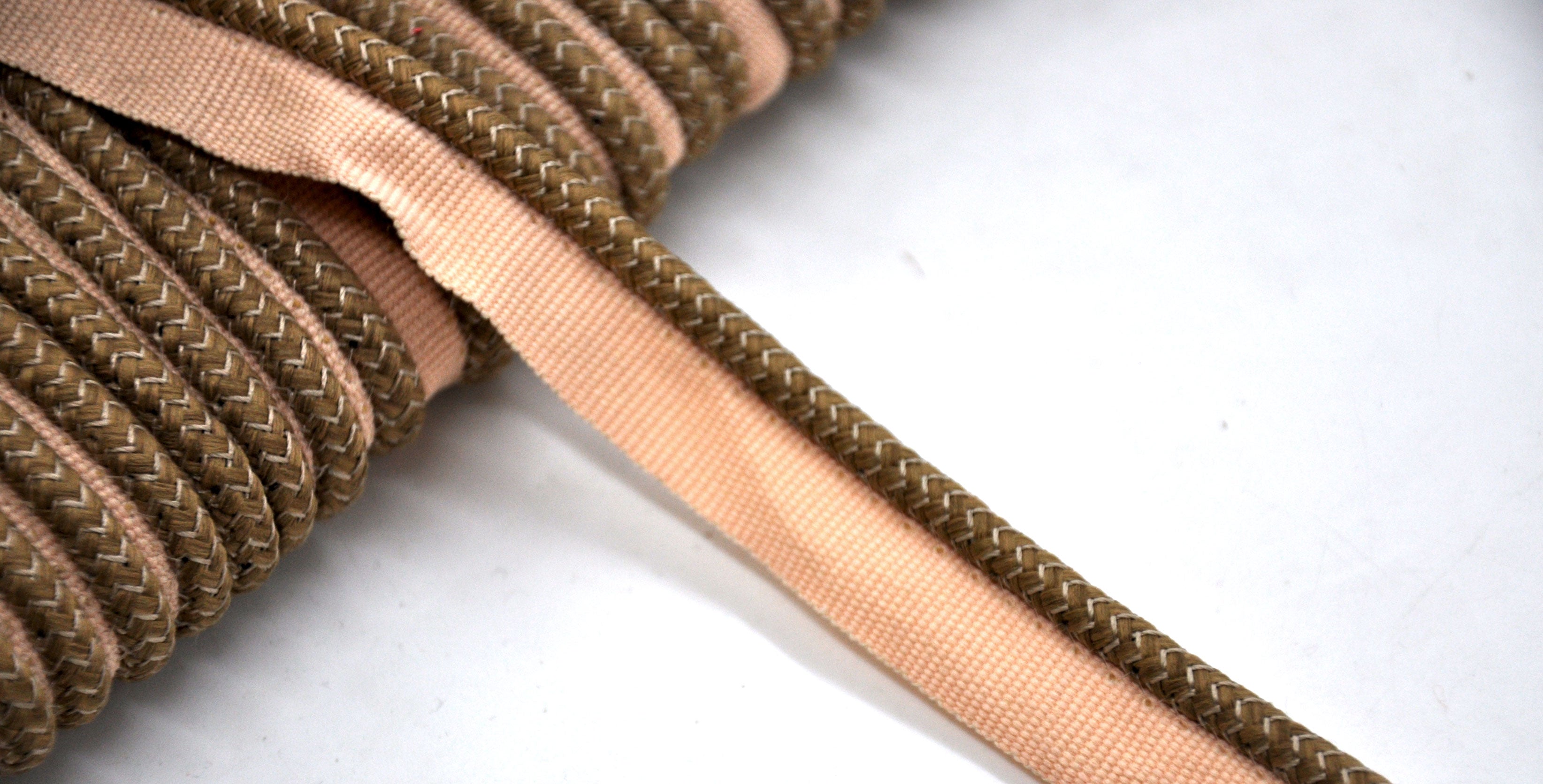 Godiva Collection - 1/4" Width PIPING CORD with LIP (50 Yard Roll) - BC-10099-82/28 Taupe and Beige