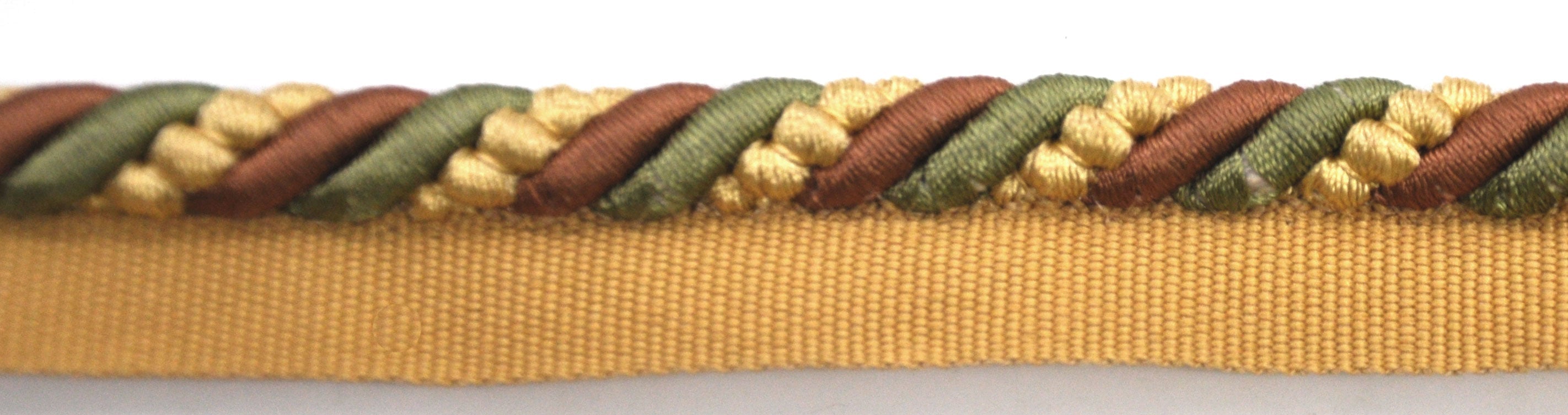 Godiva Collection - 3/8" Width CORD with LIP (50 Yard Roll) - BC-10097-18/16 Sable and Rust