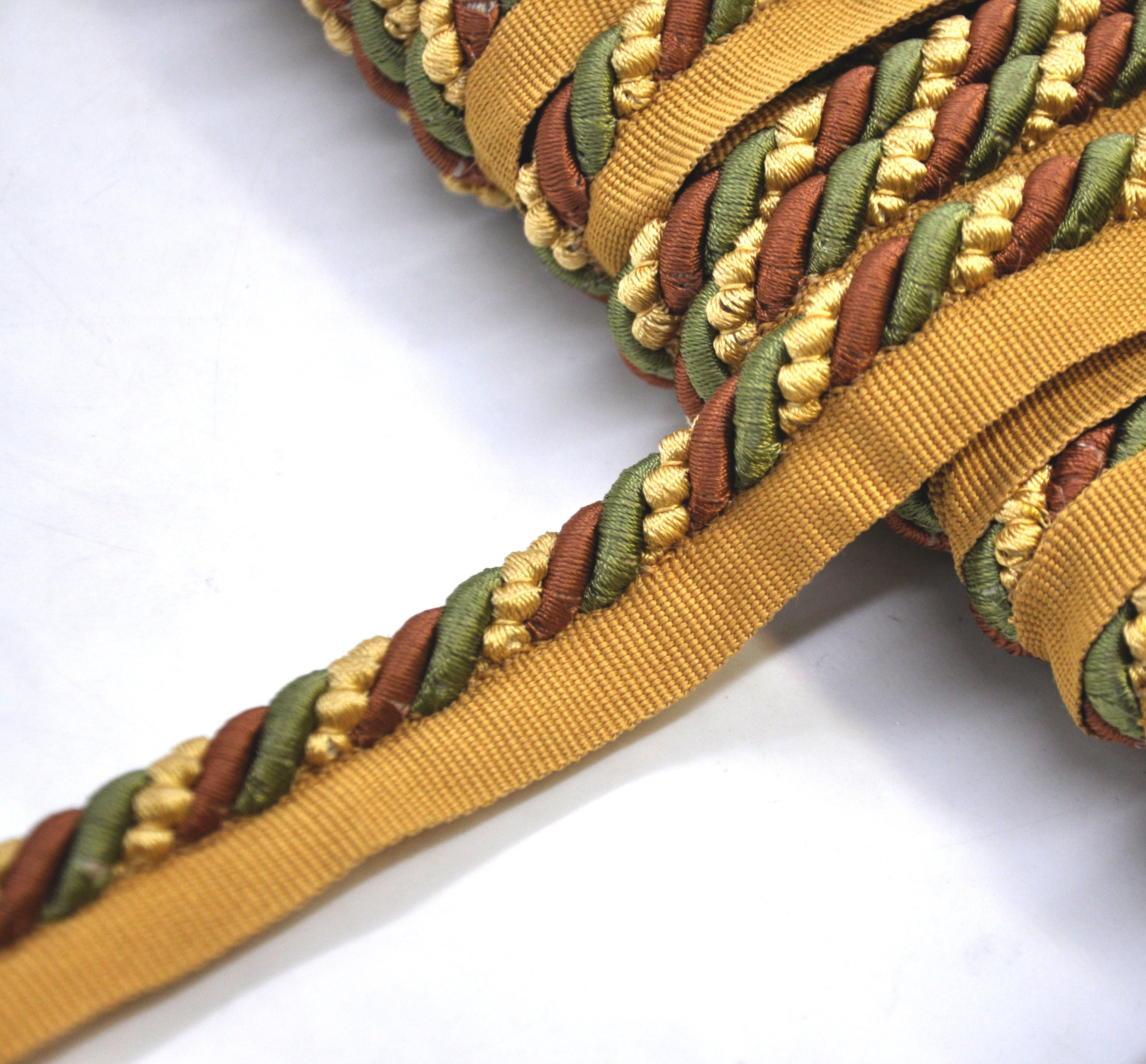 Godiva Collection - 3/8" Width CORD with LIP (50 Yard Roll) - BC-10097-18/16 Sable and Rust