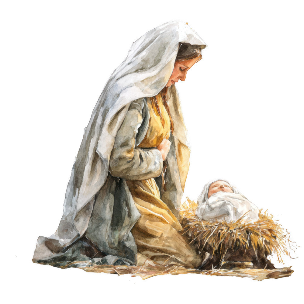 Gold Nativity Fabric Panel 11 QuiltingFabricPanels
