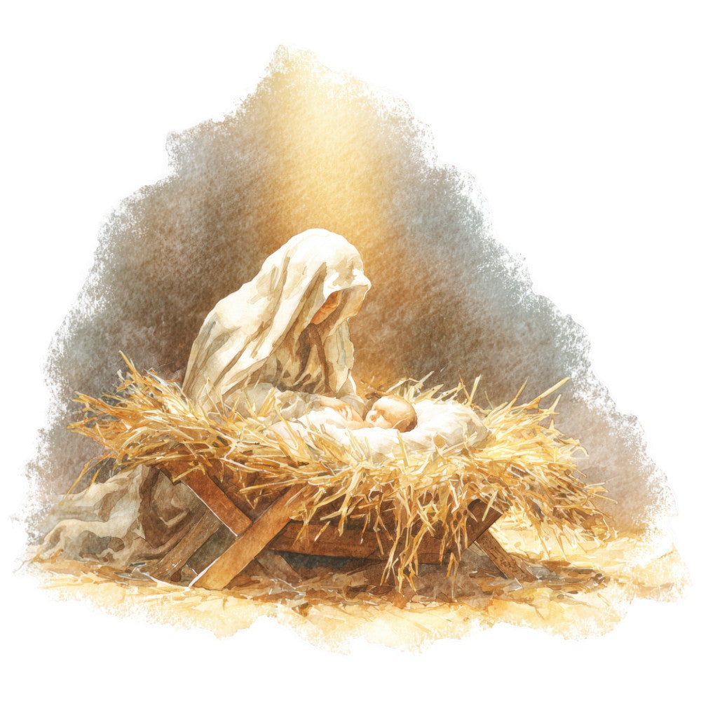 Gold Nativity Fabric Panel 17
