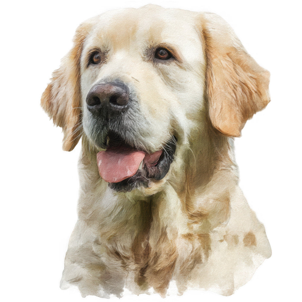 Golden Retriever Fabric Panel 10