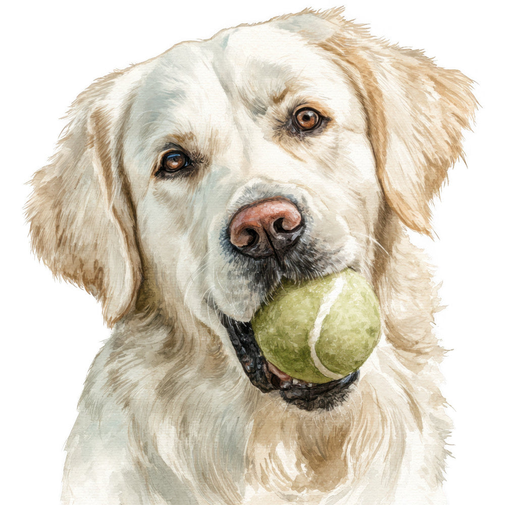 Golden Retriever Fabric Panel 15