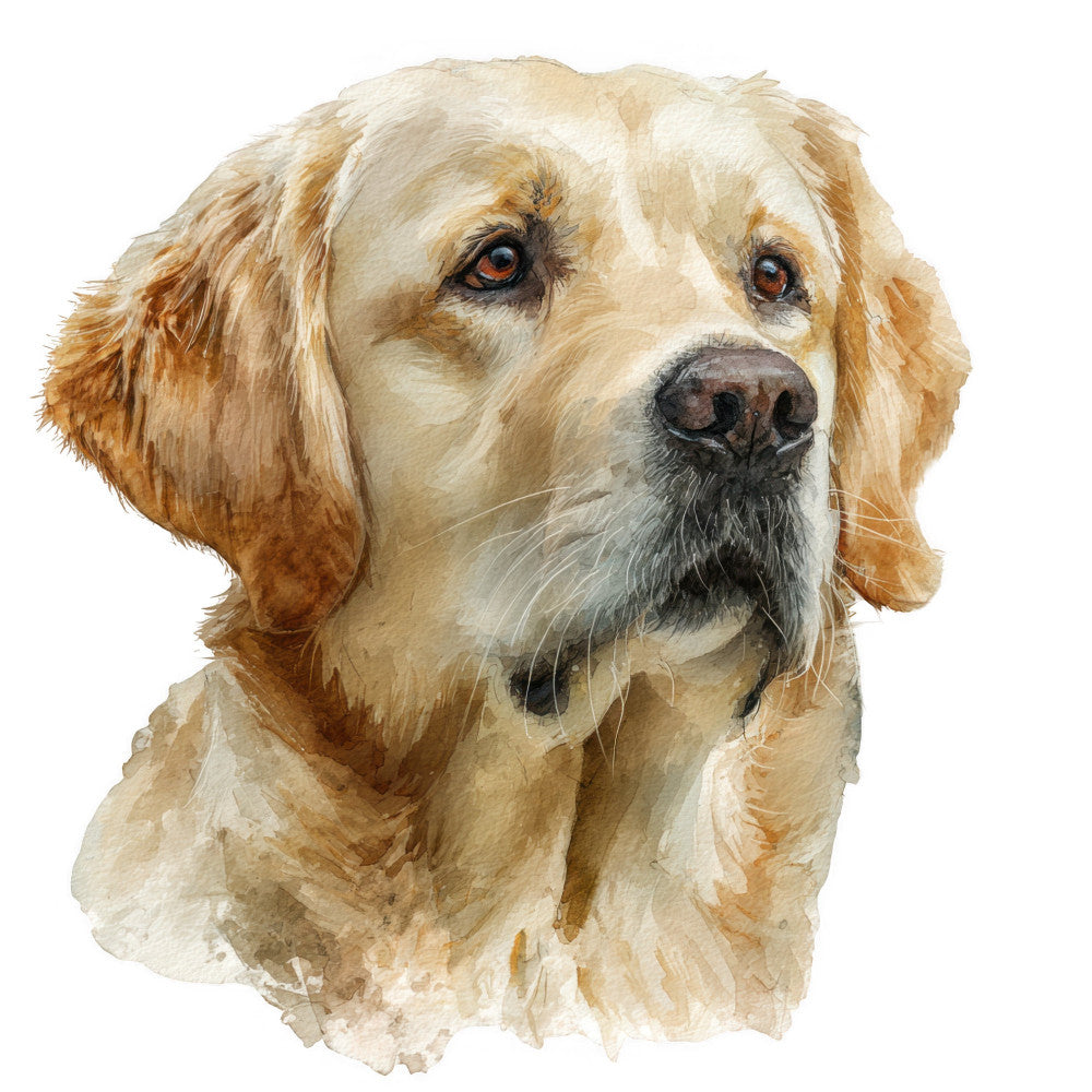 Golden Retriever Fabric Panel 22
