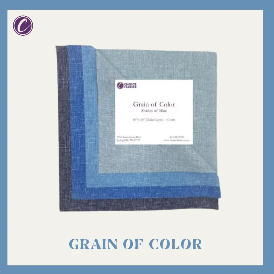 Blue Grain of Color - 10x10 Layers [40 cuts] (Shades of Blue)