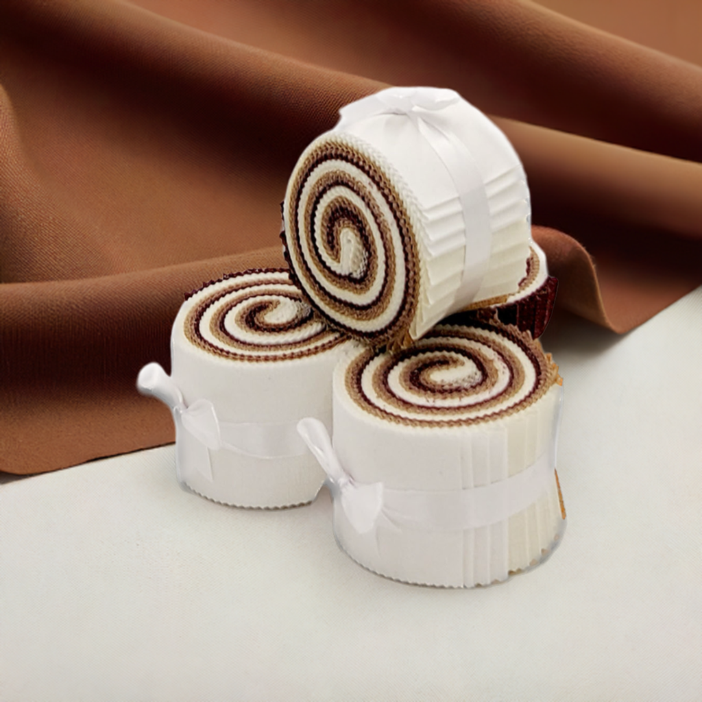 Brown Grain of Color - 2.5" Roll - Shades of Brown & Tan (20 cuts)