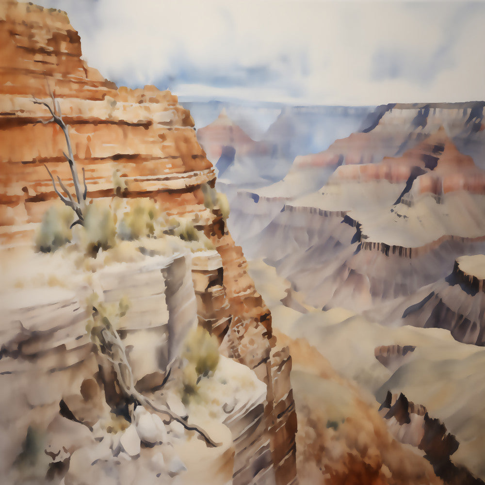 Grand Canyon Landscape Fabric Panel 14 QuiltingFabricPanels