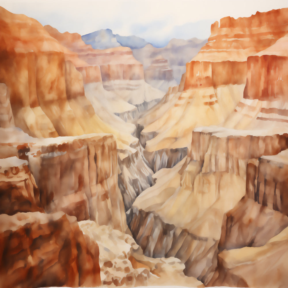 Grand Canyon Landscape Fabric Panel 7 QuiltingFabricPanels