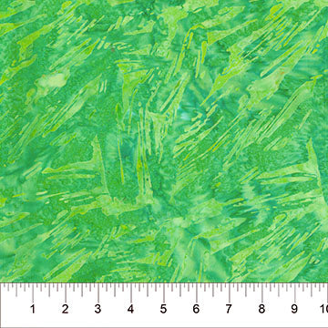 Green Brushstroke Celebration Cotton 44/45 Fabric Per Yard