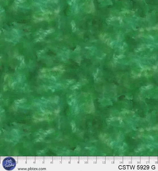 Green Color Stories Cotton Wideback Fabric per yard P&B Textiles