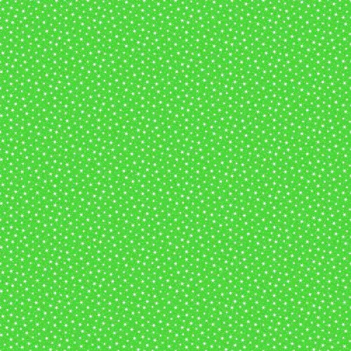 Green Starry Snowflake Cotton Fabric per yard - Linda's Electric Quilters