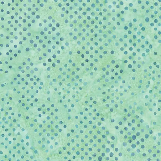 Green Mint Diamond Dots Cotton 44"/45" Fabric Per Yard Benartex Inc