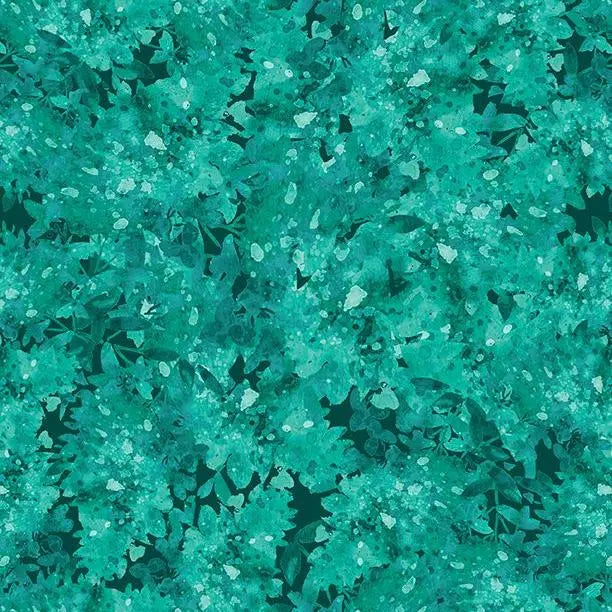 Green Teal Mirage Wideback Cotton Fabric per yard - Linda's Electric Quilters