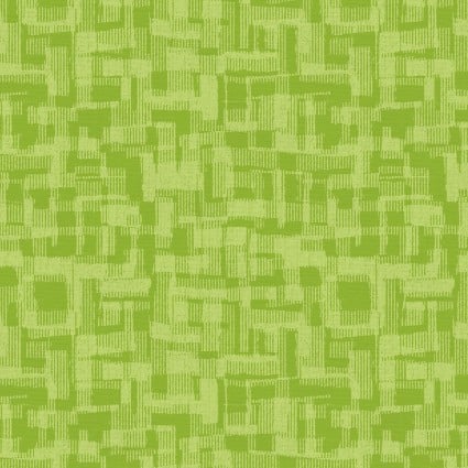 Green Tonal Barcode Cotton Wideback Fabric
