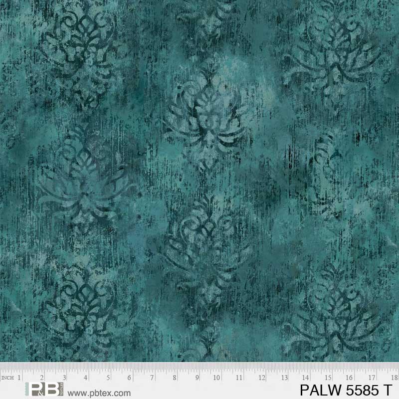 Green Turquoise Palazzo Cotton Wideback Fabric Per Yard - Linda's Electric Quilters