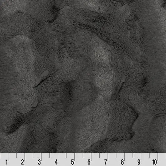 Grey Charcoal Luxe Cuddle Mirage 80" Fabric per yard - Linda's Electric Quilters