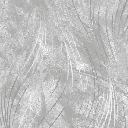 Grey Go With The Flow Cotton Wideback Fabric per yard - Linda's Electric Quilters