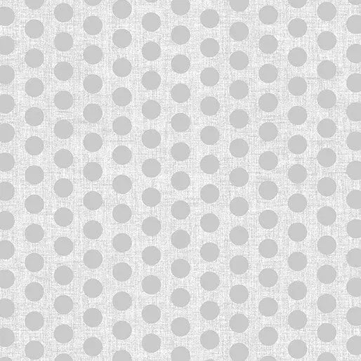 Grey Linen Dot Cloud Cotton Wideback Fabric per yard - Linda's Electric Quilters