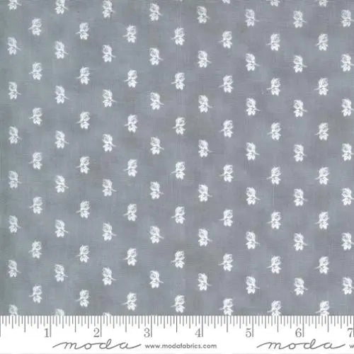 Grey Mini Floral 44"/45" Fabric Per Yard - Linda's Electric Quilters