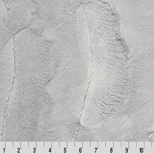 Grey Silver Luxe Cuddle Mirage 80" Fabric per yard - Linda's Electric Quilters