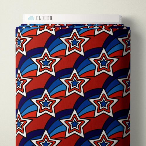 Groovy Stars Pop Stars QC Cotton 44”/45” Fabric Per Yard