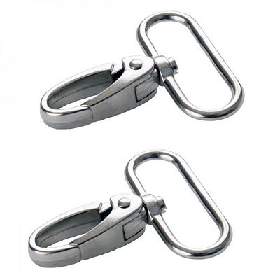 Swivel HK  fl 1.5in Nickel 2pc