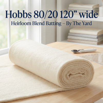 Hobbs Heirloom 80/20 120" Wide Batting Roll - By The Yard