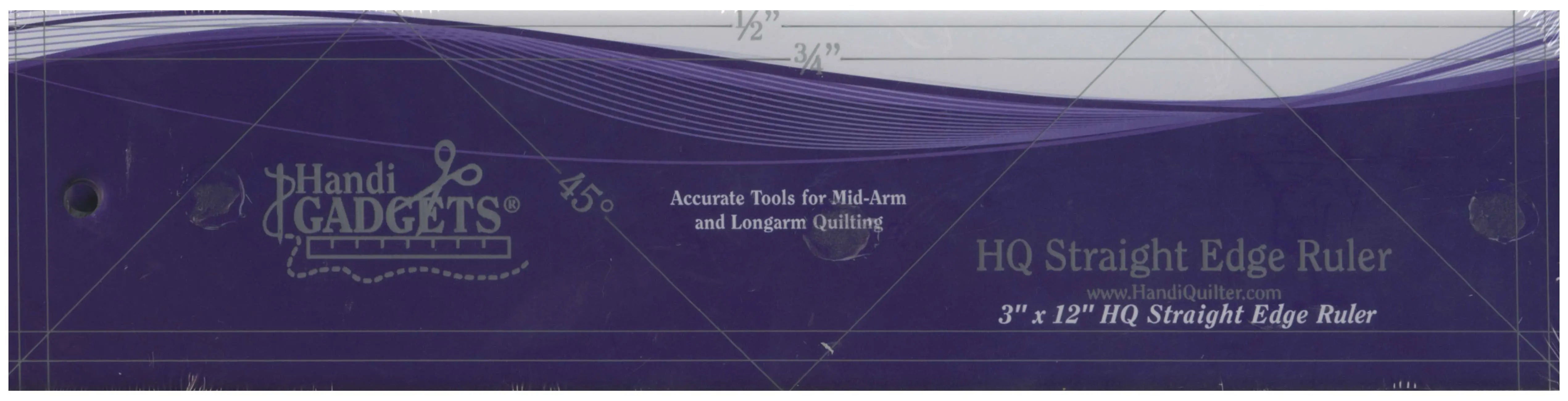 HQ Straight Edge Ruler 3in x 12in