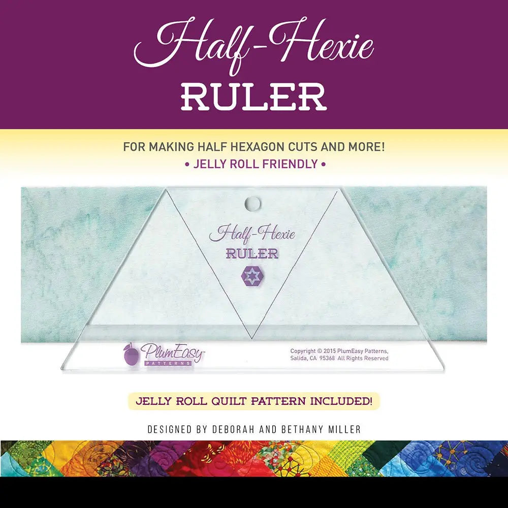 Tiny Half Ruler Half-Hexie Ruler - Linda's Electric Quilters