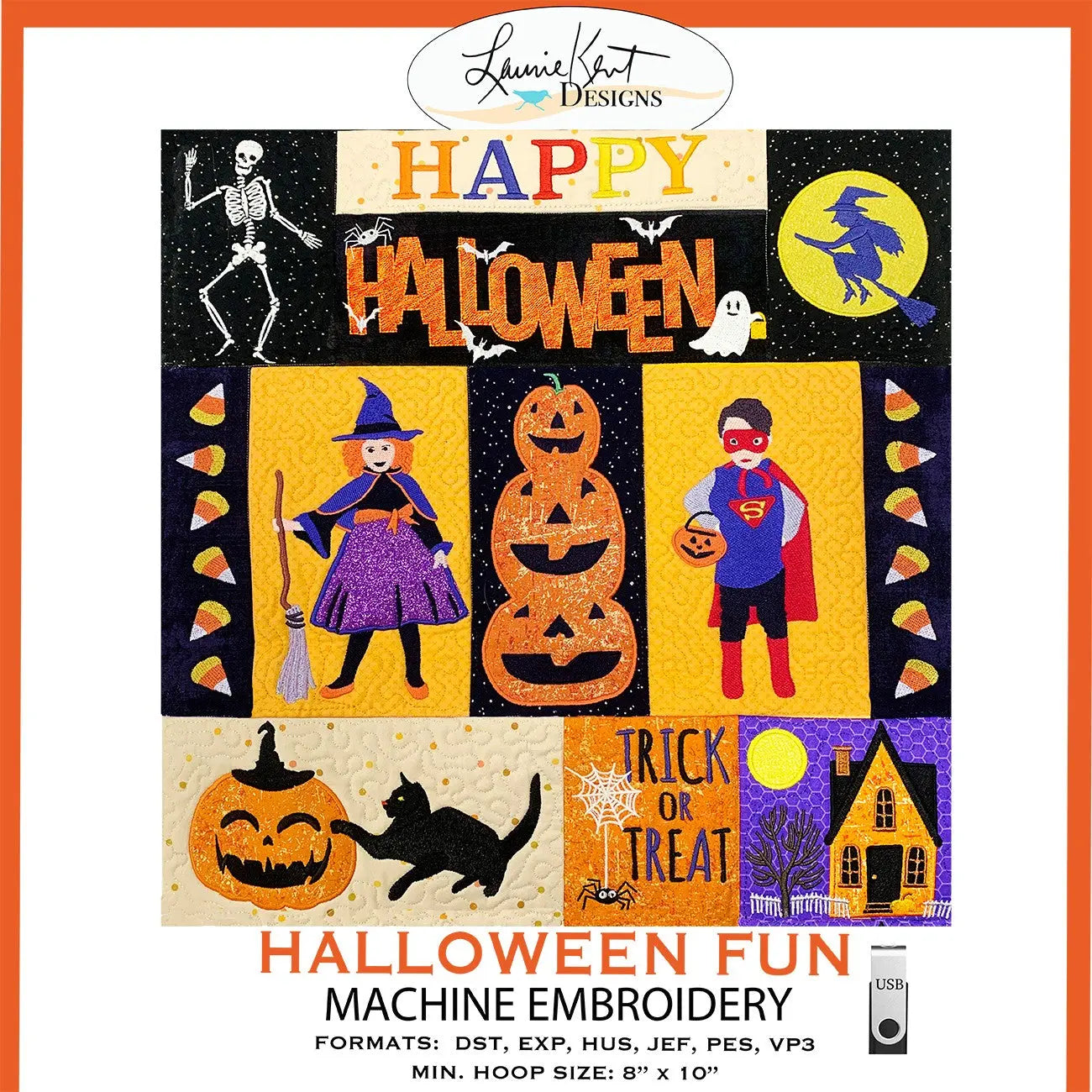 Halloween Fun Door Hanging USB - Linda's Electric Quilters